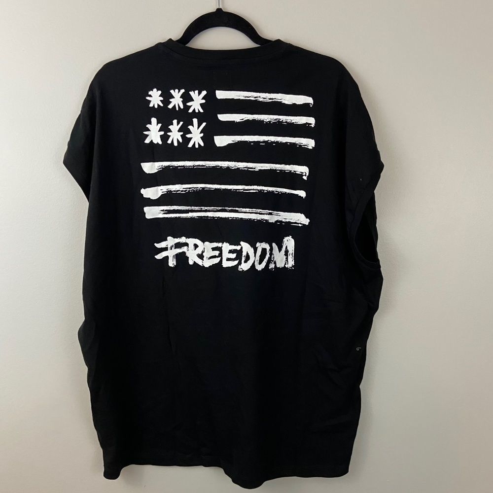 ASOS Freedom Flag sleeveless t shirt